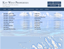 Tablet Screenshot of keywestproperties.com